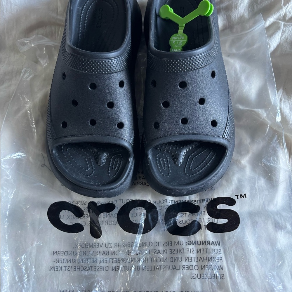 CROCS Black Slide Sandals